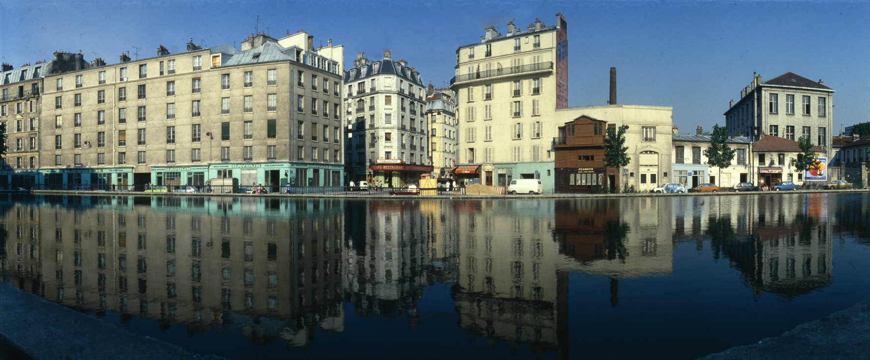 Paris Canal St. Martin 1979, Panorama mit Camera Horizont