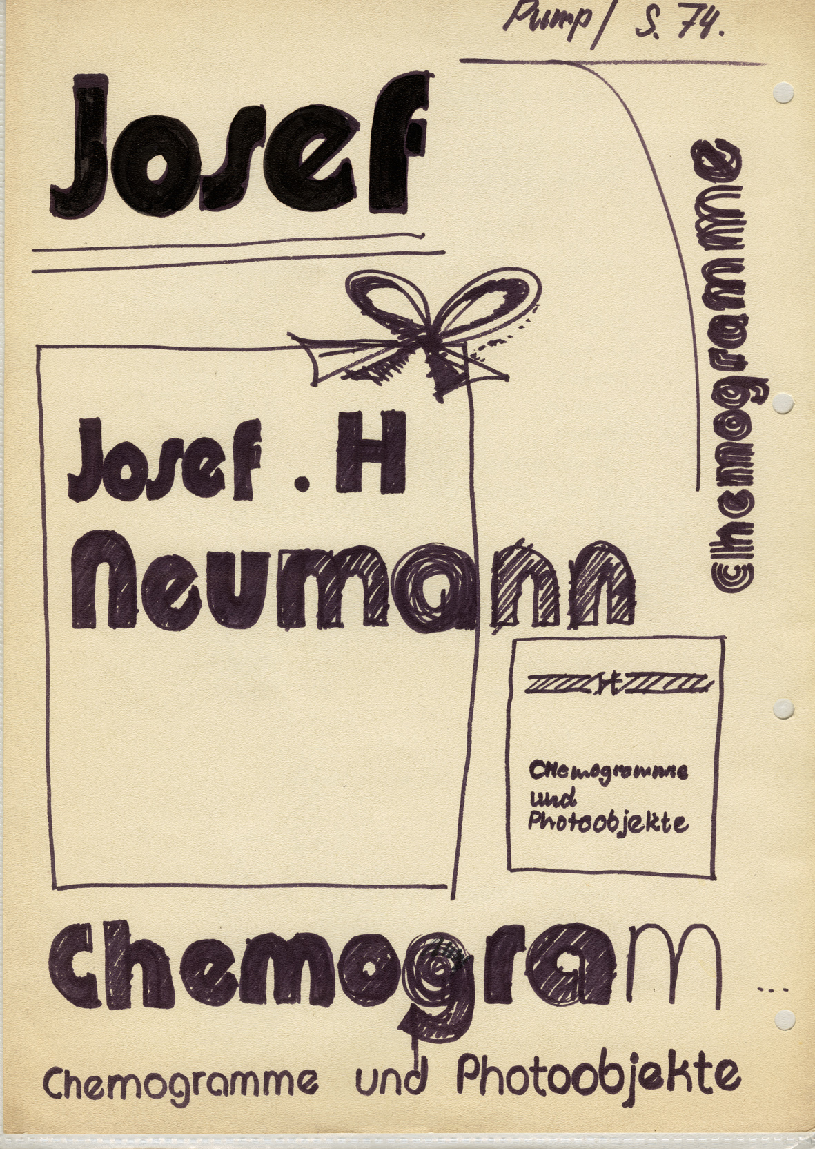 Poster draft 1976 (Reinhold Neumann , TNP, Duisburg )